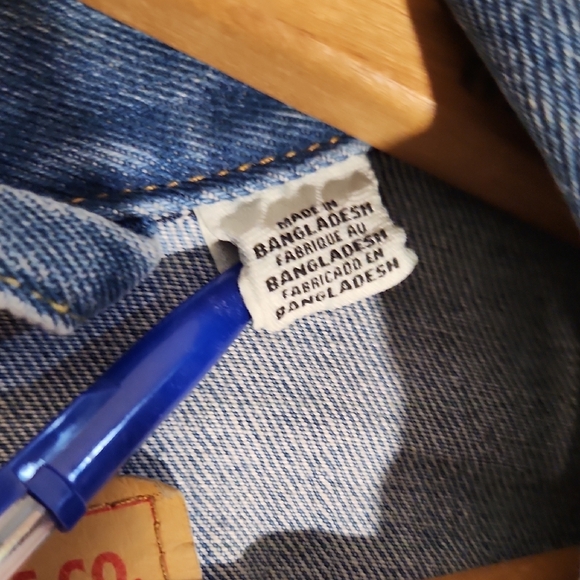 Levi's Blue M Jacket Classic Design - Picture 3 of 16
